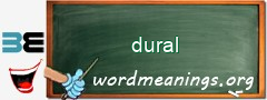 WordMeaning blackboard for dural
